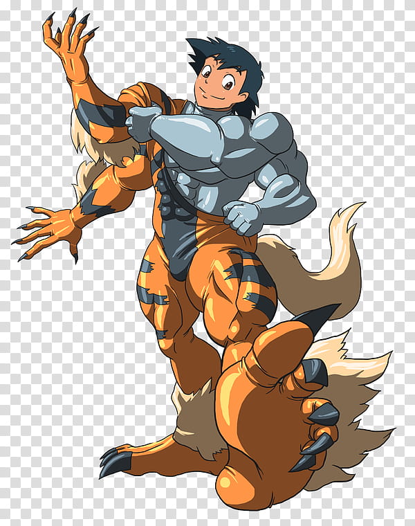 Machamp and Arcanine suit , Machamp Arcanine character transparent background PNG clipart