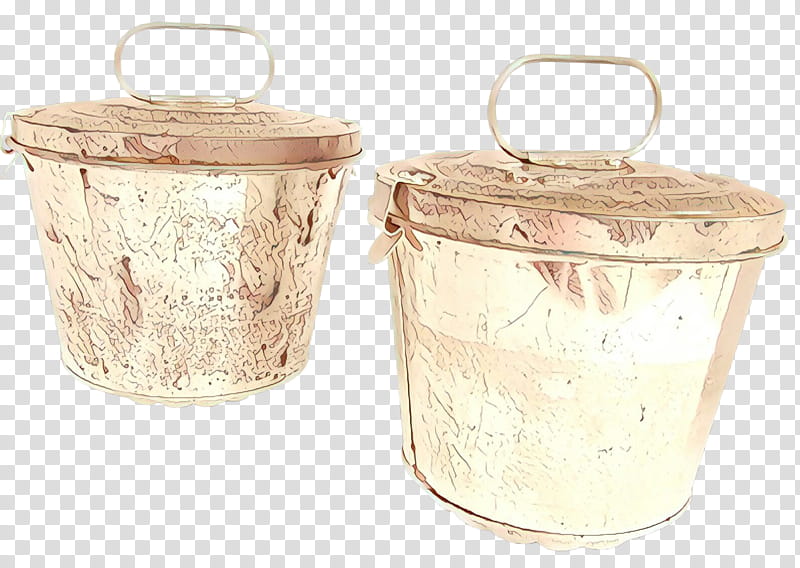 food storage containers beige lid pot bucket, Pot transparent background PNG clipart