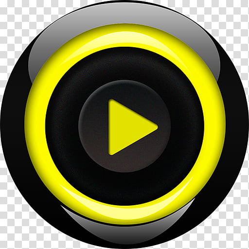 Yellow Circle, Android, Video Player, Mx Player, Film, Computer Program, Video Editing Software, Media Player transparent background PNG clipart