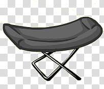 Funny Animals, gray folding chair transparent background PNG clipart