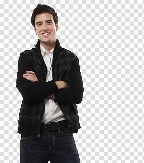 Logan Henderson, man crossing his arms while smiling transparent background PNG clipart