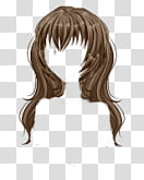 Bases Y Ropa de Sucrette Actualizado, brown hair piece illustration transparent background PNG clipart