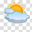 WSI Weather Icons As Seen on TV, Mostly Cloudy Day transparent background PNG clipart