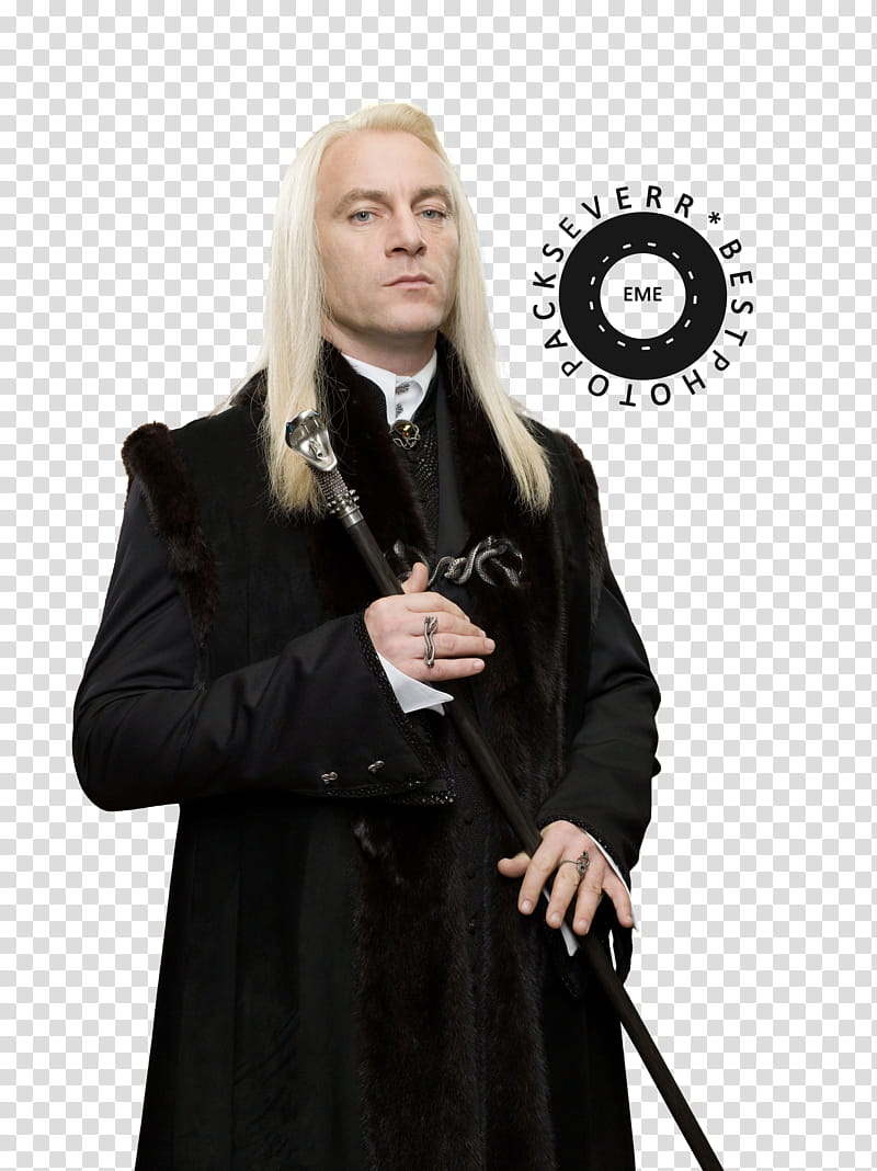 Harry Potter, man in black coat while holding stick transparent background PNG clipart