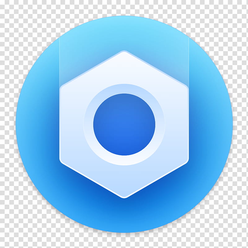 Clay OS  A macOS Icon, Liteicon, white and blue settings logo icon transparent background PNG clipart