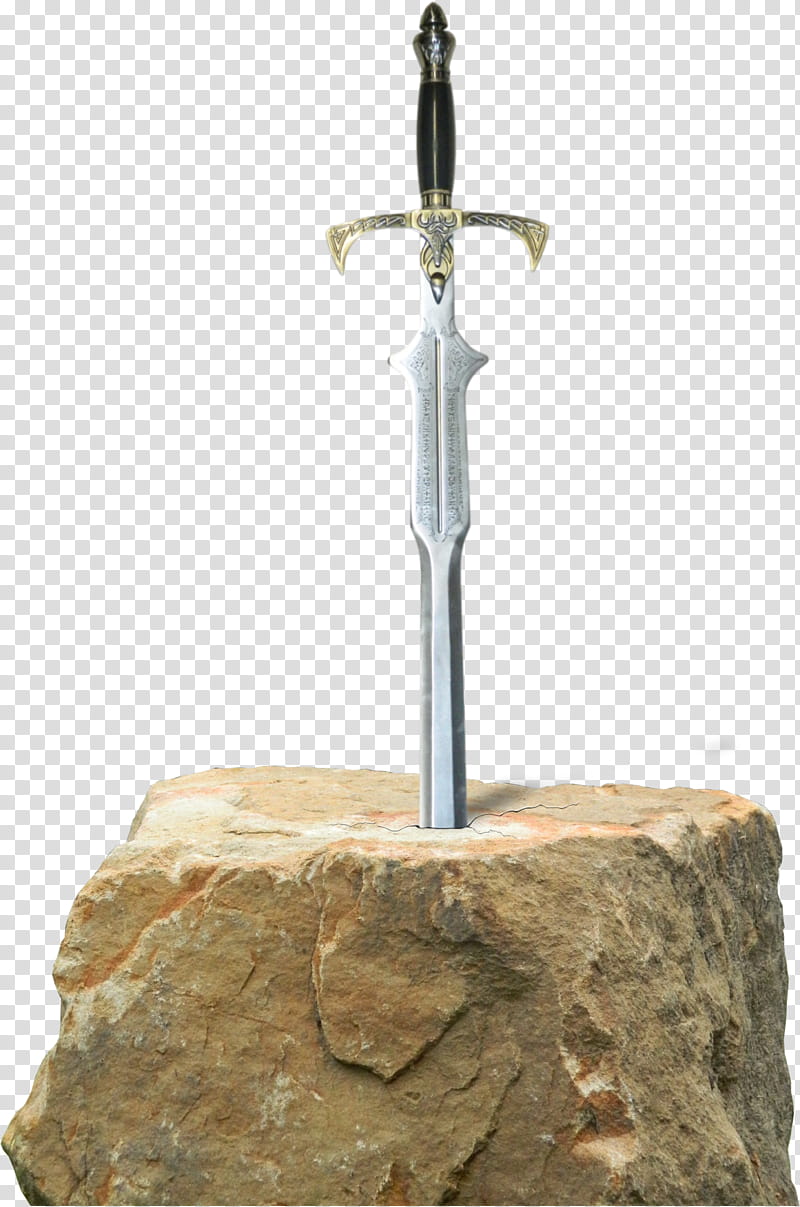 Sword in the Stone C HB, Excalibur illustration transparent background PNG clipart