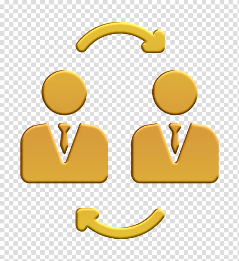 Filled Management Elements icon Businessmen icon, Yellow, Smile, Symbol, Finger, Thumb, Gesture transparent background PNG clipart