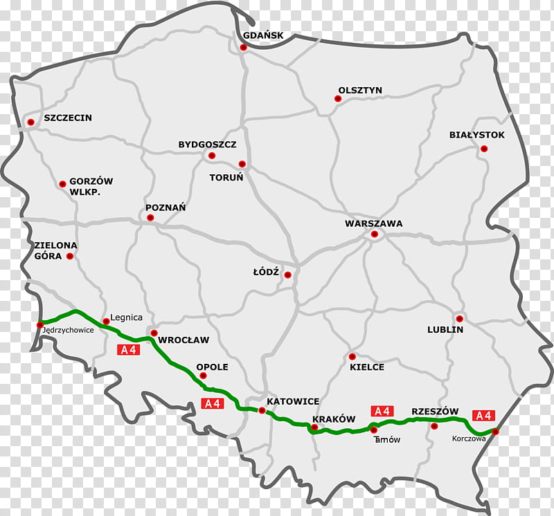 Map, A1 Autostrada, A4 Autostrada, Expressway S3, A2 Autostrada, A6 Autostrada, Expressway S6, Highways In Poland transparent background PNG clipart