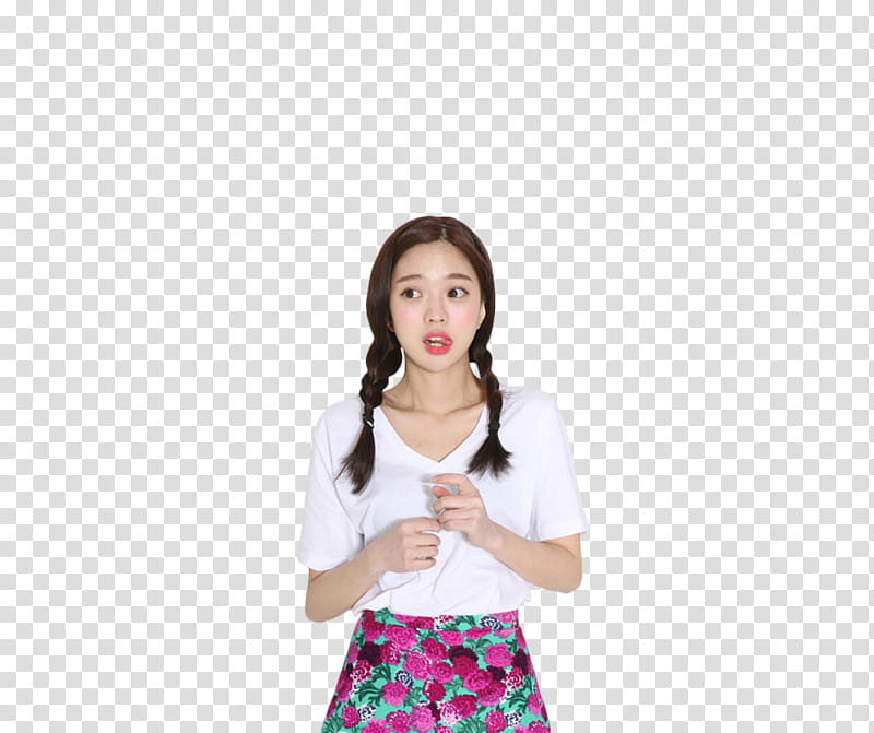 RENDER Park Seul Ulzzang, women's white and pink dress transparent background PNG clipart