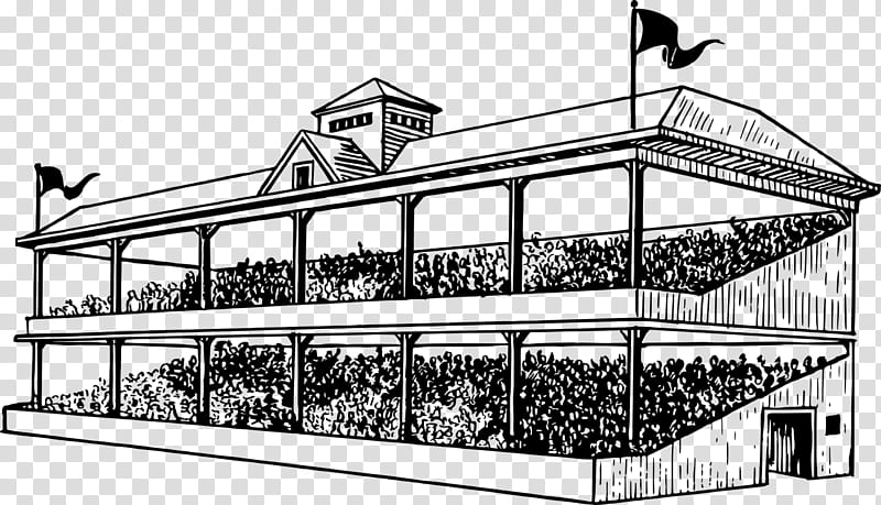 Painting, Drawing, Line Art, Grandstand, Stadium, Cartoon, Silhouette, Architecture transparent background PNG clipart