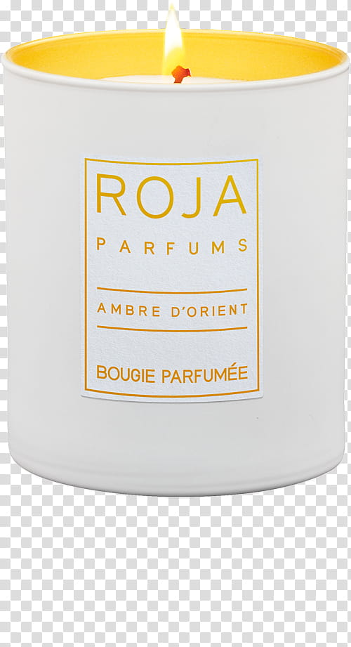 Roja Parfums Jasmin De Grasse Candle Yellow, Wax, Lighting, Perfume transparent background PNG clipart