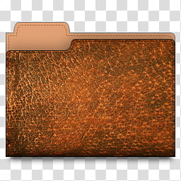 Leather Folder Icons, leather_folder_brown, closed brown folder icon transparent background PNG clipart