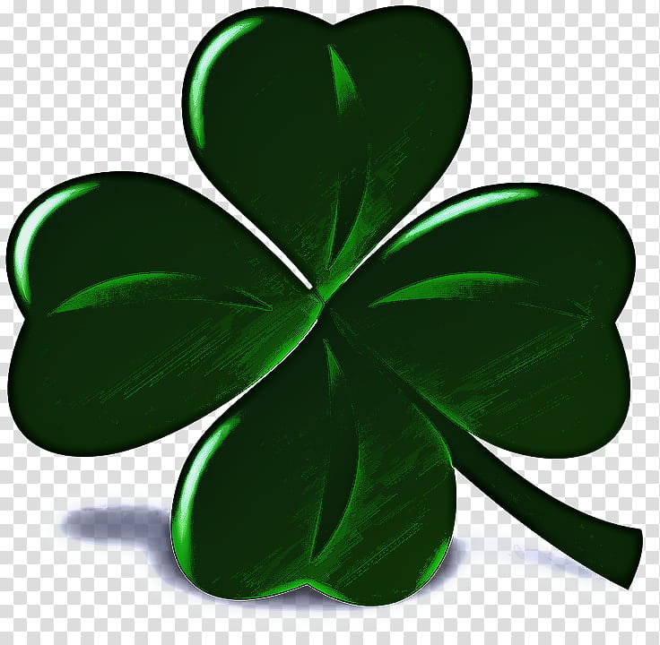 Lucky clover. St Patricks Day shamrock vector illustration. Four