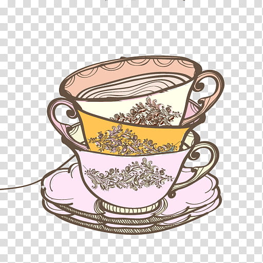 Tea Party, Teacup, Drawing, Teapot, Coffee Cup, Serveware, Tableware, Drinkware transparent background PNG clipart