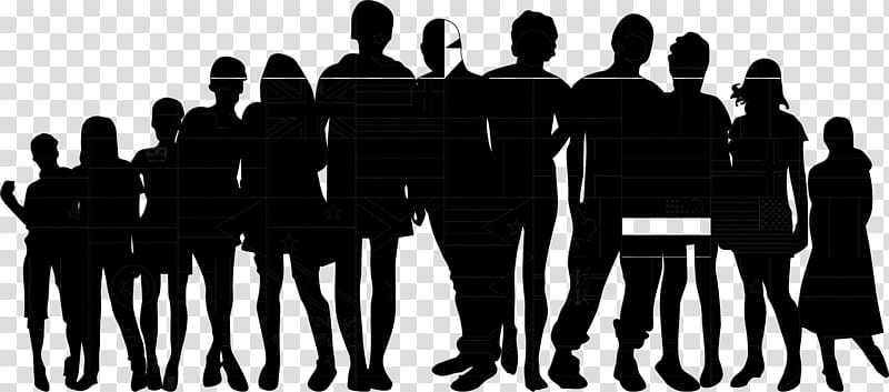 Group Of People, Social Group, Human, Public Relations, Team, Business, Behavior, Silhouette transparent background PNG clipart