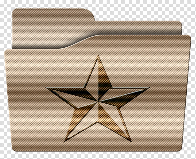Khaki fiber folder, brown star transparent background PNG clipart