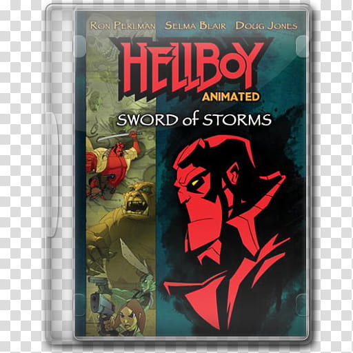 plastic dvd icons , hellboy sword of storms transparent background PNG clipart