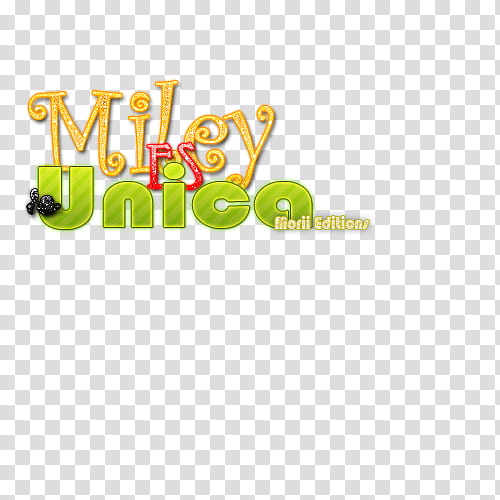 Miley Es Unica transparent background PNG clipart