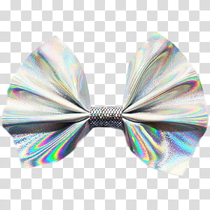 silver bow tie transparent background PNG clipart