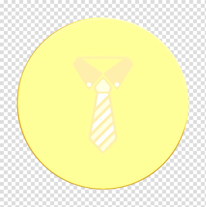 clothing icon dress icon fabric icon, Man Icon, Tie Icon, Yellow, Circle, Logo, Symbol transparent background PNG clipart
