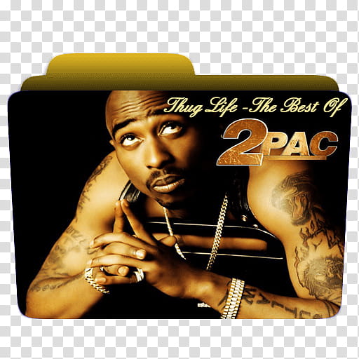 Thug Life, The Best Of Pac (folder icon) transparent background PNG clipart