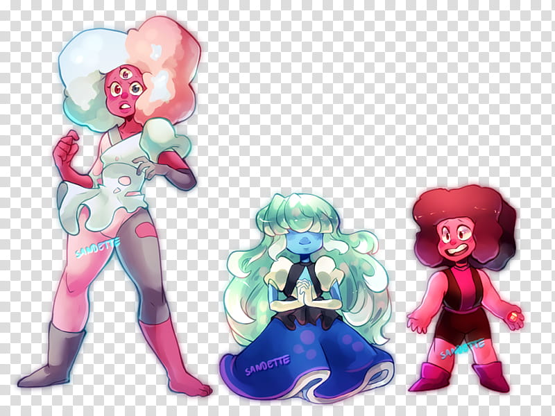 Fusion Cotton Candy Garnet, Steven Universe characters transparent background PNG clipart