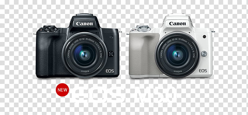 Canon Camera, Canon Eos M50, Canon Eos M10, Canon Eos M100, Canon Efm Lens Mount, Singlelens Reflex Camera, Digital Cameras, Camera Lens transparent background PNG clipart