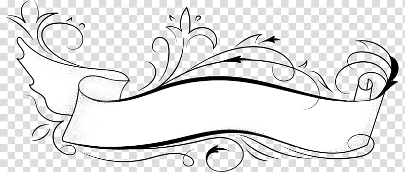 Banner, white ribbon transparent background PNG clipart