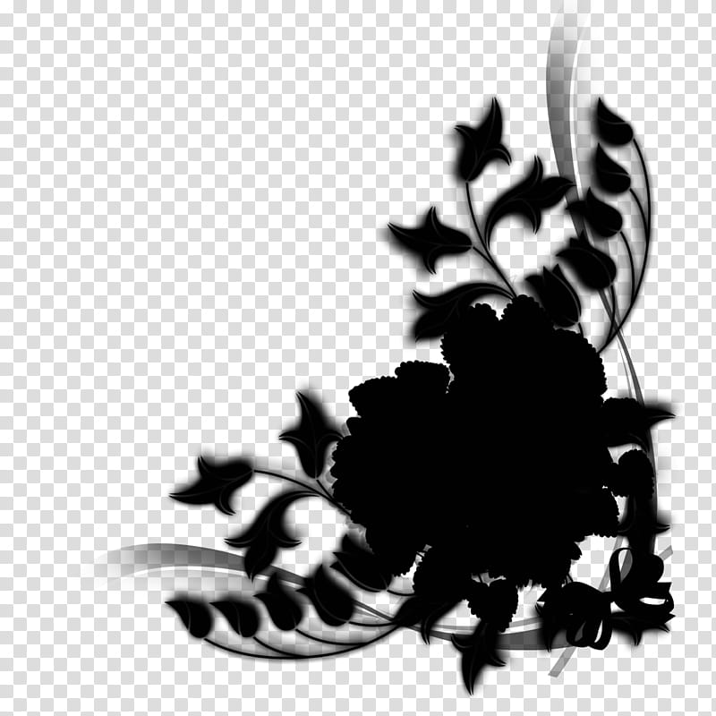 Flower Stencil, Angle, Computer Monitors, Tag, Plants, Blackandwhite, Leaf, Silhouette transparent background PNG clipart