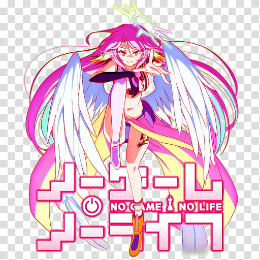 No Game No Life Jibril Version Anime Icon, No_Game_No_Life_[Jibril_Version]_by_Darklephise, female white winged anime transparent background PNG clipart