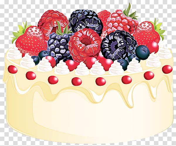 Birthday cake, Food, Berry, Fruit, Frutti Di Bosco, Cream, FRUIT CAKE, Dessert transparent background PNG clipart