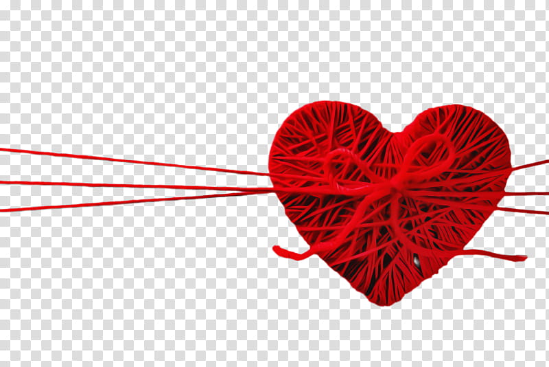 Valentine's day, Heart, Red, Valentines Day, Love, Thread transparent background PNG clipart