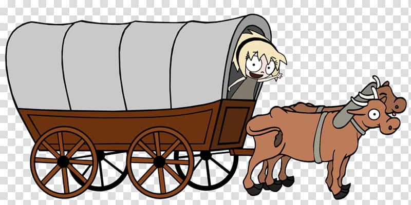 Horse, Ox, Wagon, Oxwagon, Pony, Horse Harnesses, Cart, Conestoga Wagon transparent background PNG clipart