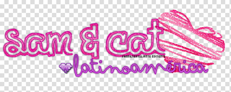 Sam y Cat txt transparent background PNG clipart