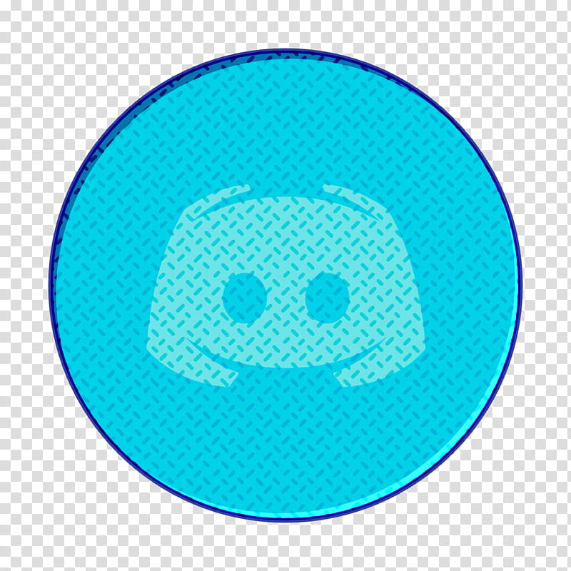 discord icon share icon social icon, Aqua, Turquoise, Teal, Circle, Emoticon, Smile, Oval transparent background PNG clipart