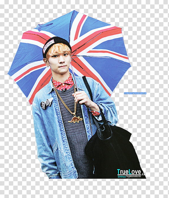 REBLUEs SHINee Set render , person holding United Nations flag ubrella transparent background PNG clipart