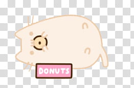 PUSHEEN CAT , Pusheen come donas icon transparent background PNG clipart