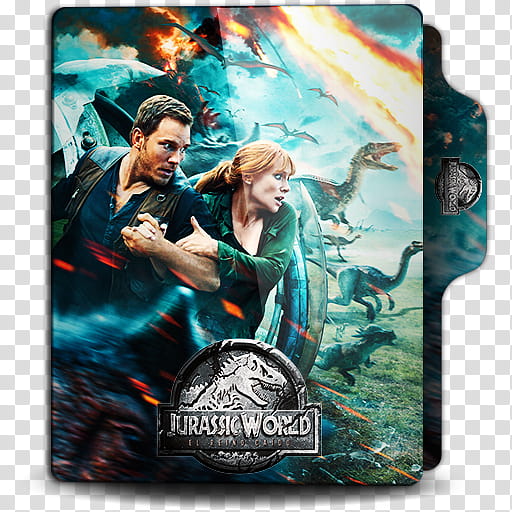 Jurassic World Fallen Kingdom  folder icon, Templates  transparent background PNG clipart