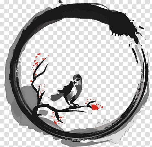 bird branch puffin circle magpie transparent background PNG clipart