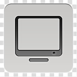 Quadrates Extended, gray monitor icon transparent background PNG clipart