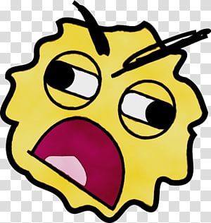 Emoticon, Watercolor, Paint, Wet Ink, Yellow, Face, Facial Expression, Head transparent background PNG clipart thumbnail