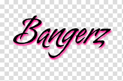 Stickers Bangerz Bangerz Tour zip, pink and black bangerz text transparent background PNG clipart