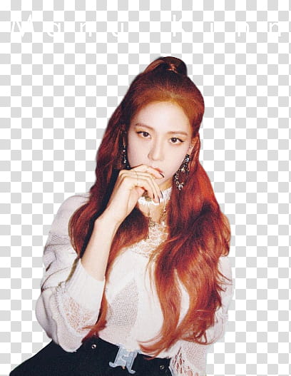 BlackPink Jisoo in white top transparent background PNG clipart