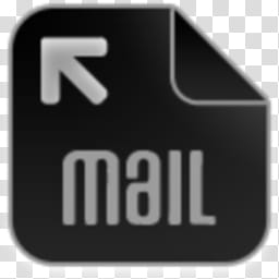 Albook extended dark , black mail-printed file illustration transparent background PNG clipart
