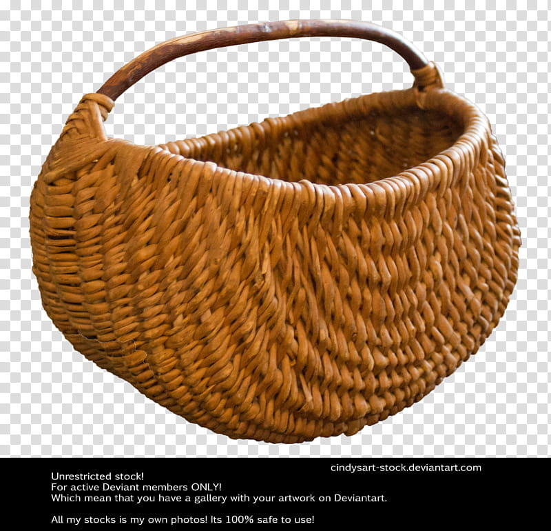 Basket, brown wicker basket transparent background PNG clipart