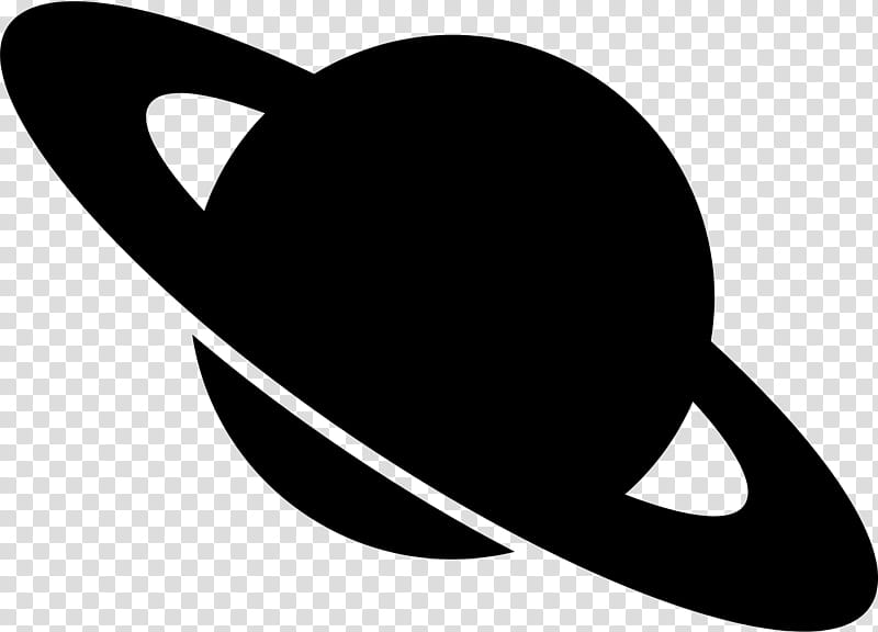 Earth Symbol, Saturn, Planet, Silhouette, Black, Blackandwhite, Logo, Line transparent background PNG clipart