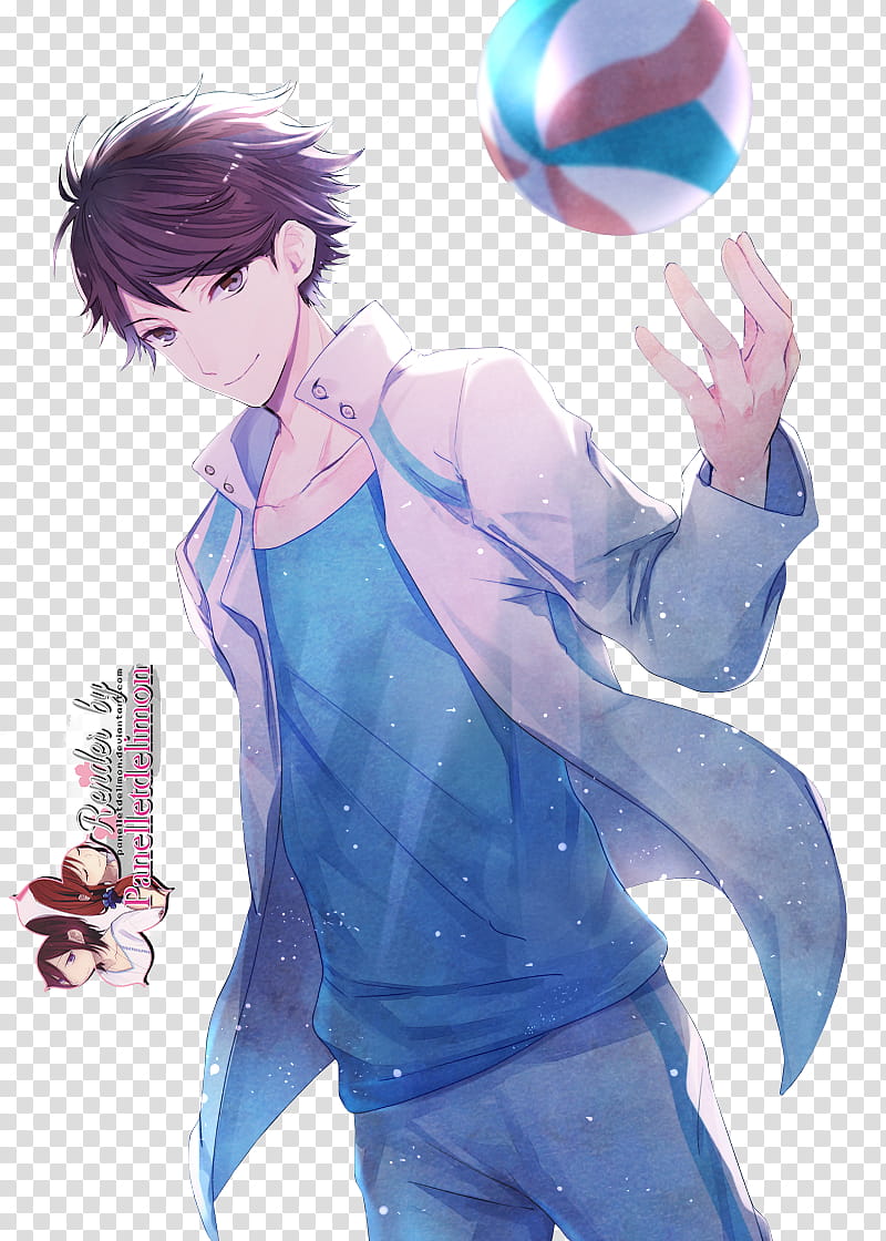 Render Haikyuu Oikawa, male character graphic transparent background PNG clipart