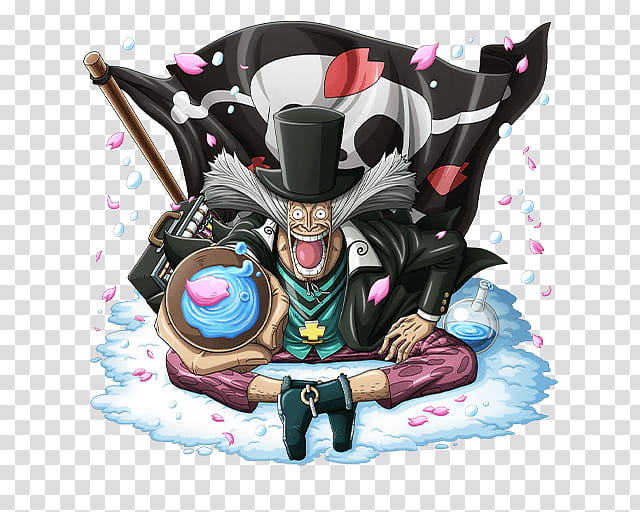 Dr Hiluluk Quack Doctor from Drum Island, man wearing top hat anime character transparent background PNG clipart