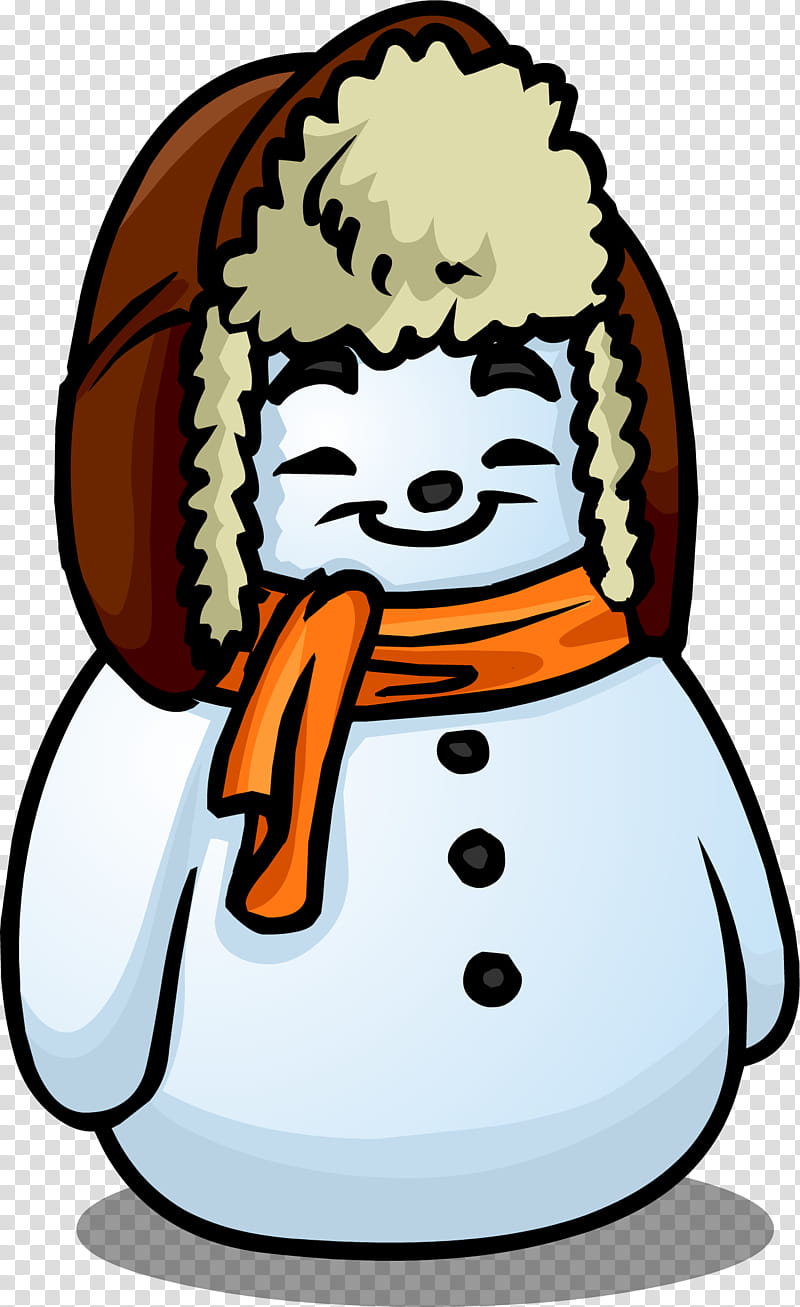 Snowman, Club Penguin, Scarf, Igloo, Cartoon transparent background PNG clipart