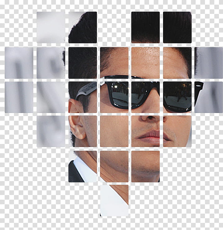 Bruno Mars wearing sunglasses transparent background PNG clipart